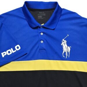 Polo Ralph Lauren Color Block Rugby Performance Shirt Mens XL Big Pony